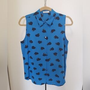 Equipment Silk Heart Blouse